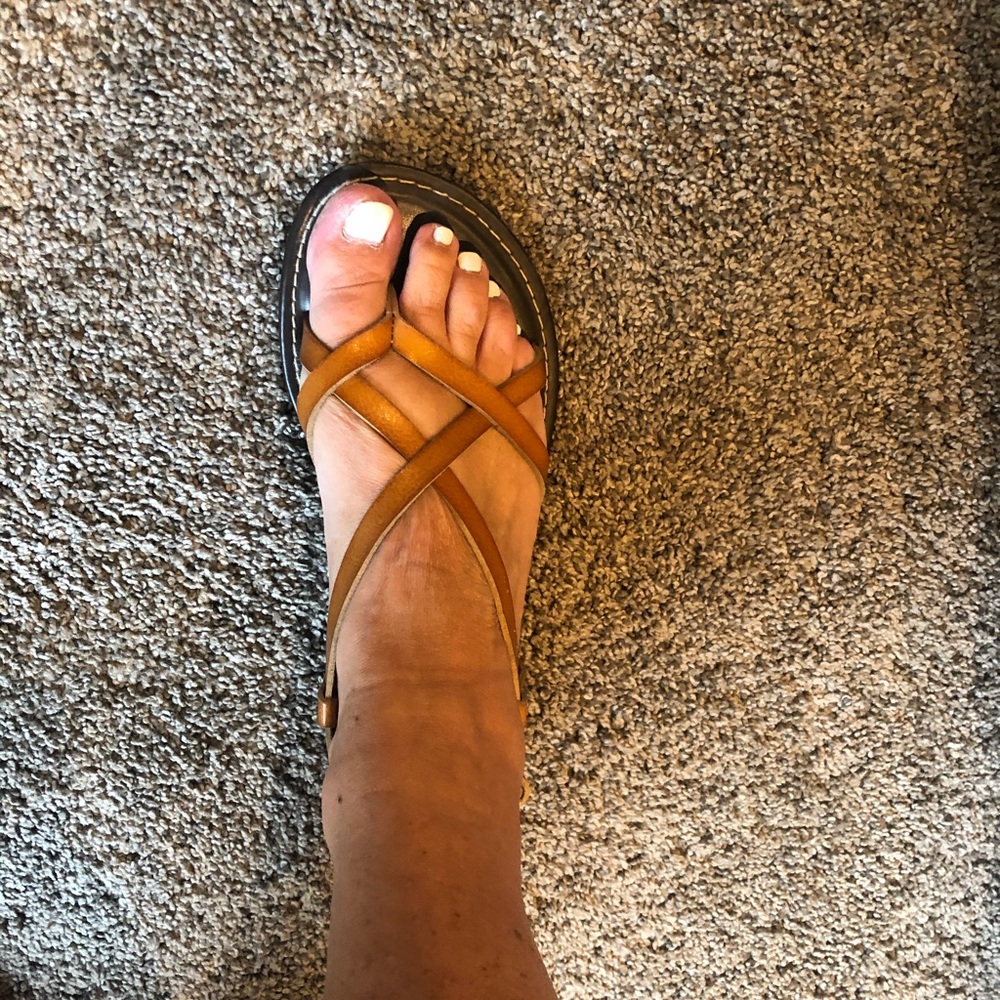 Strappy sandals!